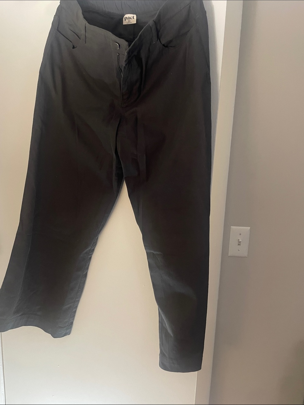 Pact Women's Black Boot Cut Pants